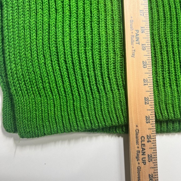 Club Monaco Oversized Shaker Knit Italian Yarn Wool Sweater Women's L Green Cozy - Picture 9 of 10